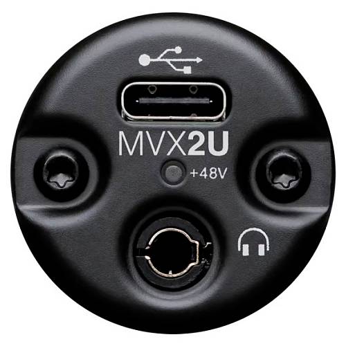 Микрофон Shure MVX2U Digital Audio Interface, черный