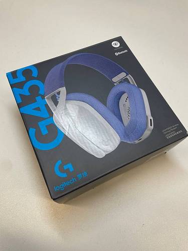 Компьютерная гарнитура Logitech G435, для ПК и игровых консолей, накладные, радио, белый (уценка)