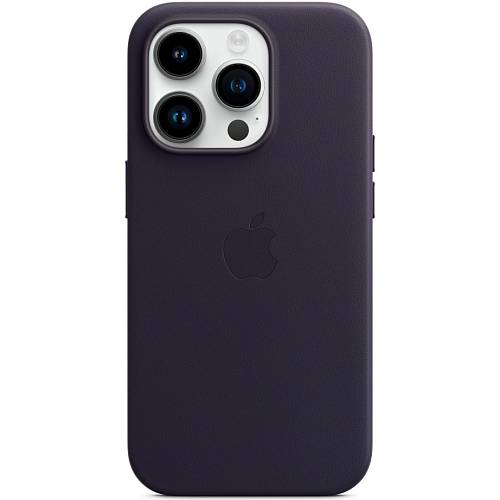 Чехол для смартфона iPhone 14 Pro Leather Case with MagSafe, «чернила»