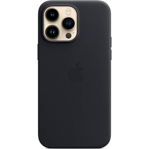 Чехол для смартфона iPhone 14 Pro Max Leather Case with MagSafe, «темная ночь»