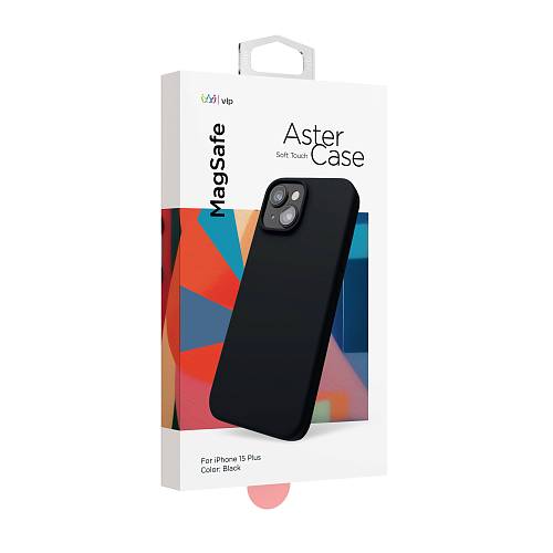Чехол для смартфона "vlp" Aster Case с MagSafe для iPhone 15 Plus, черный