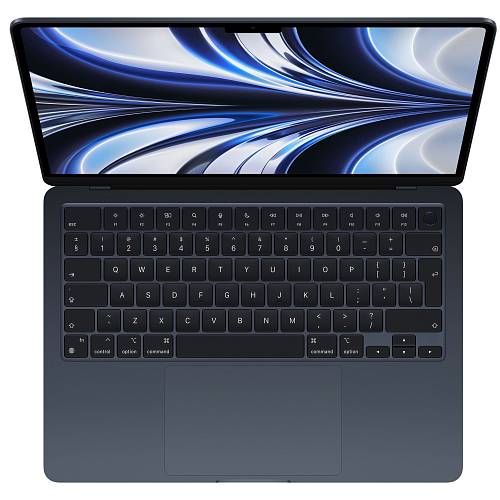 Apple MacBook Air 13" (M2, 8C CPU/10C GPU, 2022), 8 ГБ, 512 ГБ SSD, «полуночный черный»
