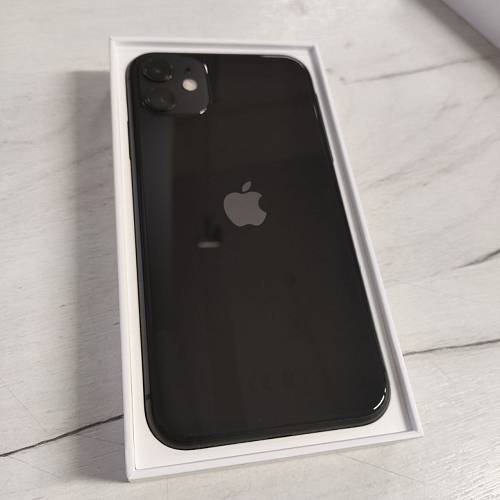 Смартфон Apple iPhone 11, 64 ГБ, черный, новая комплектация (уценка)