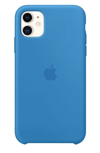 Чехол для смартфона Apple для iPhone 11, силикон, «синяя волна»