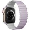 Фото — Ремешок для смарт-часов Uniq Revix Reversible для Apple Watch 38-41 mm, Magnetic, лиловый/белый