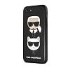 Фото — Чехол для смартфона Lagerfeld для iPhone 7/8/SE 2020 Embossed Karl and Choupette Hard PU Black