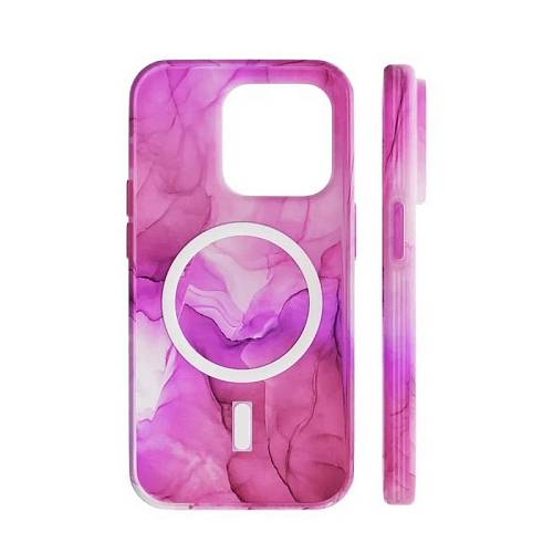 Чехол для смартфона vlp Splash case with MagSafe для iPhone 14 Pro, розовый