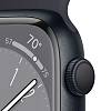 Фото — Apple Watch Series 8, 41 мм, корпус из алюминия цвета «тёмная ночь», ремешок черного цвета