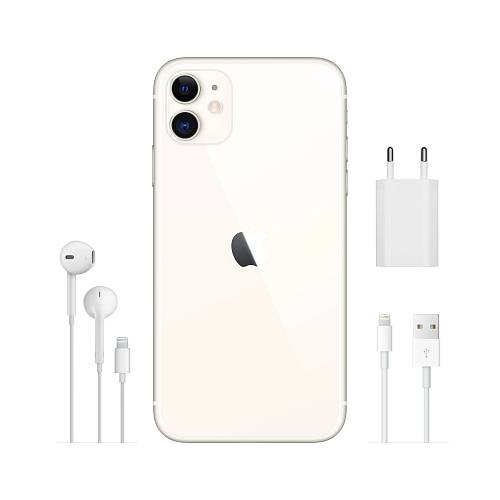 Apple iPhone 11, 256 ГБ, белый, новая комплектация