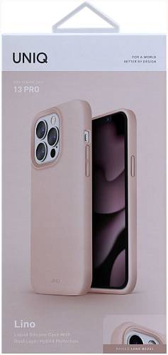 Чехол для смартфона Uniq LINO Magsafe для iPhone 13 Pro, розовый