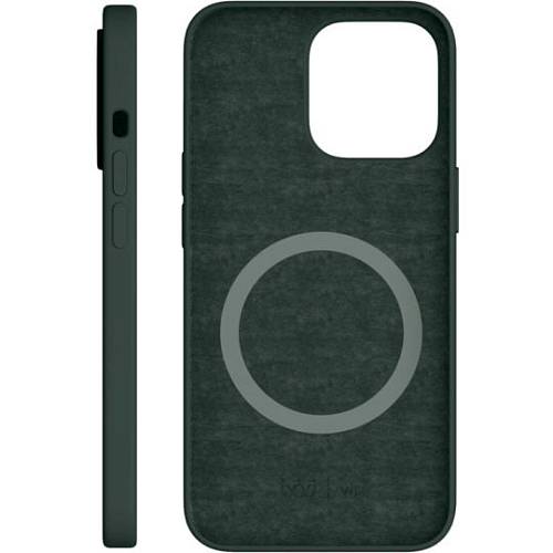 Чехол для смартфона vlp Silicone case with MagSafe для iPhone 13 Pro, темно-зеленый