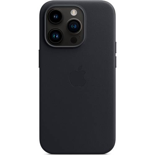 Чехол для смартфона iPhone 14 Pro Leather Case with MagSafe, «темная ночь»