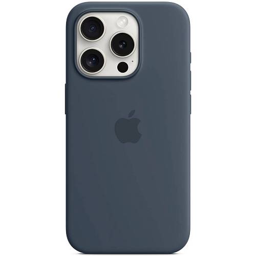 Чехол для смартфона iPhone 15 Pro Silicone Case with MagSafe, Storm Blue