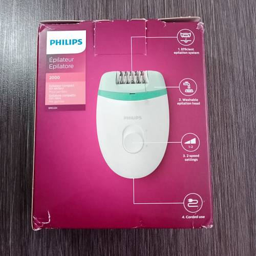 Эпилятор Philips BRE224/00, белый (уценка)