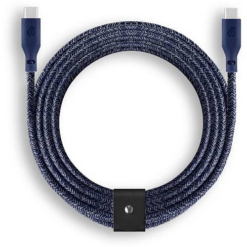 Кабель uBear Trend Cable USB-C/USB-C 1.2м, 60W, синий