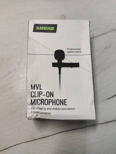 Микрофон Shure Motiv MVL-3.5MM, черный (уценка)