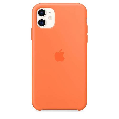 Чехол для смартфона Apple для iPhone 11, силикон, «оранжевый витамин»