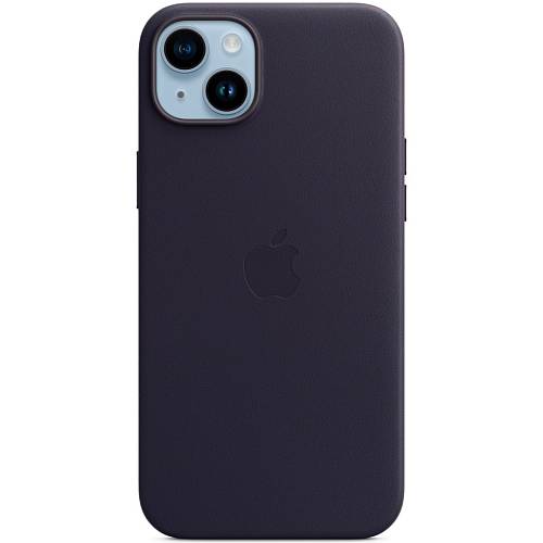 Чехол для смартфона iPhone 14 Plus Leather Case with MagSafe, «чернила»