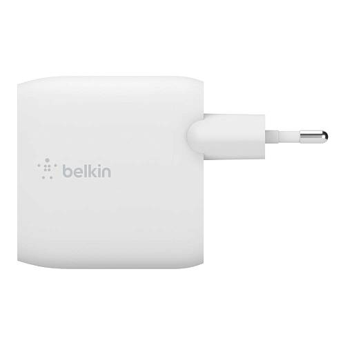 Зарядное устройство Belkin 24Вт, 2xUSB + кабель Lightning - USB-A, белый