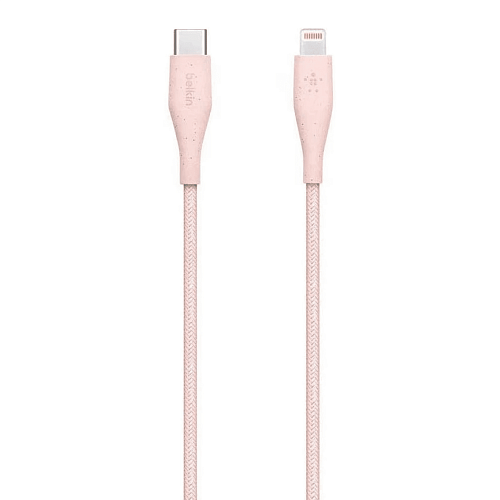 Кабель Belkin DURATEK USB-C - Lightning, 1.2м, розовый