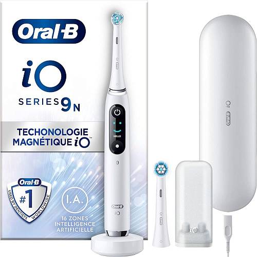 Электрическая зубная щетка Oral-B iO Series 9N, «Белый алебастр»