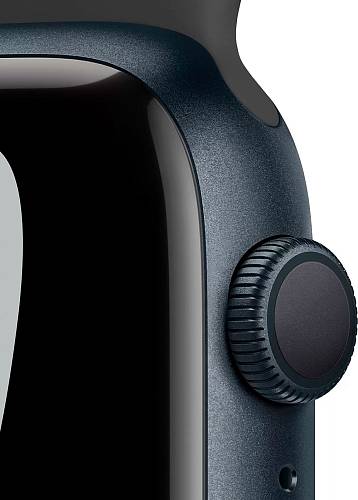 Apple Watch Nike Series 7, 45 мм, корпус «тёмная ночь», спортивный ремешок Nike