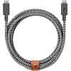 Фото — Кабель Native Union BELT cable type-c, USB-C/USB-C, 240W, 2,4м, зебра