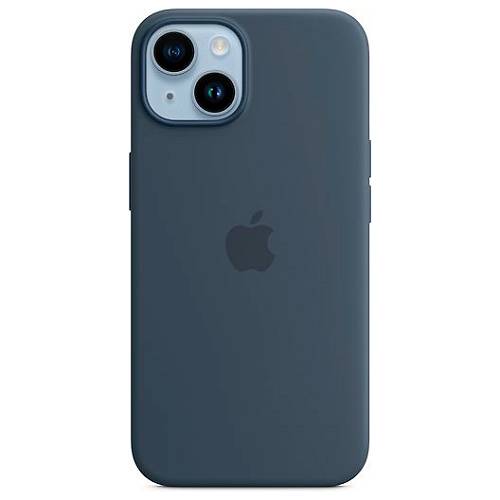 Чехол для смартфона iPhone 14 Silicone Case with MagSafe, синий