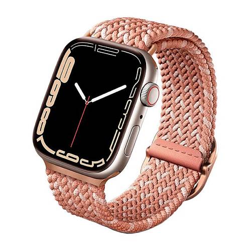 Ремешок для смарт-часов Uniq для Apple Watch 41/40/38 mm ASPEN Design Strap Braided, розовый