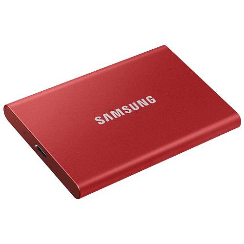 SSD Samsung T7 SSD, 1 ТБ, красный