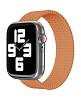 Фото — Ремешок для смарт-часов vlp для Apple Watch 38/40/41, L/XL, 2шт, нейлоновый плетёный, оранжевый