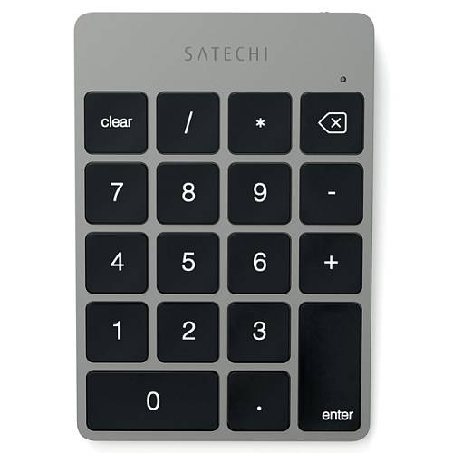 Клавиатура Satechi Aluminum Slim Rechargeable Bluetooth Keypad, «серый космос»