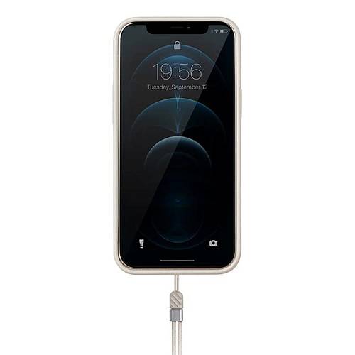 Чехол для смартфона Uniq для iPhone 12/12 Pro HELDRO + Band DE Anti-microbial, бежевый