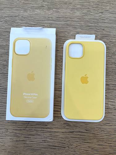 Чехол для смартфона Apple iPhone 14 Plus Silicone Case with MagSafe, «солнечный свет» (уценка)