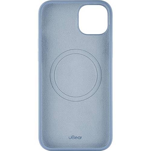 Чехол для смартфона uBear Touch Mag Case, iPhone 15 Plus, MagSafe, силикон, голубой