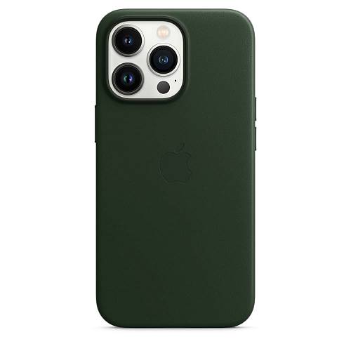 Чехол для смартфона MagSafe для iPhone 13 Pro, кожа, «зелёная секвойя»