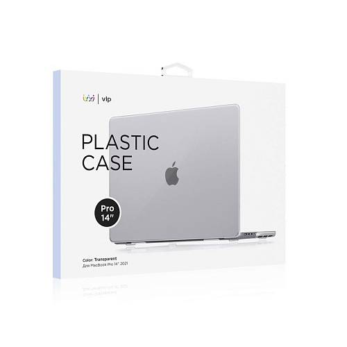 Чехол для ноутбука vlp Plastic Case для MacBook Pro 14" 2021, прозрачный