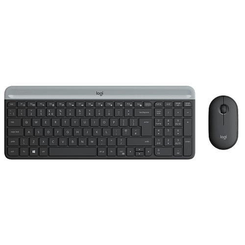 Клавиатура и мышь Logitech MK470 GRAPHITE, USB, беспроводной, черный