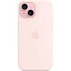 Фото — Чехол для смартфона iPhone 15 Silicone Case with MagSafe, Light Pink