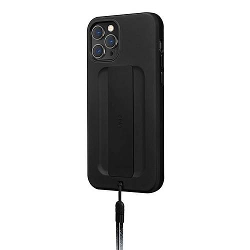 Чехол для смартфона Uniq для iPhone 12/12 Pro HELDRO + Band Anti-microbial, черный