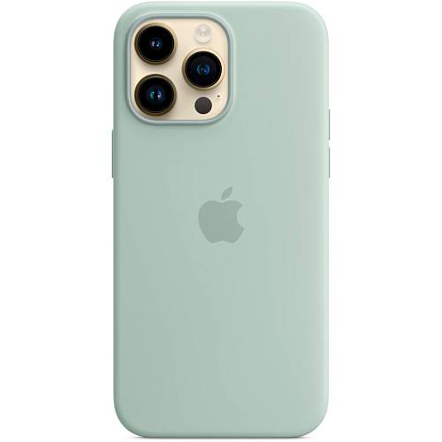 Чехол для смартфона Apple iPhone 14 Pro Max Silicone Case with MagSafe, светло-зеленый