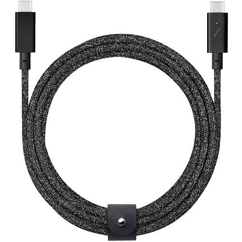 Кабель Native Union BELT cable type-c, USB-C/USB-C, 240W, 2,4м, черный (уценка)