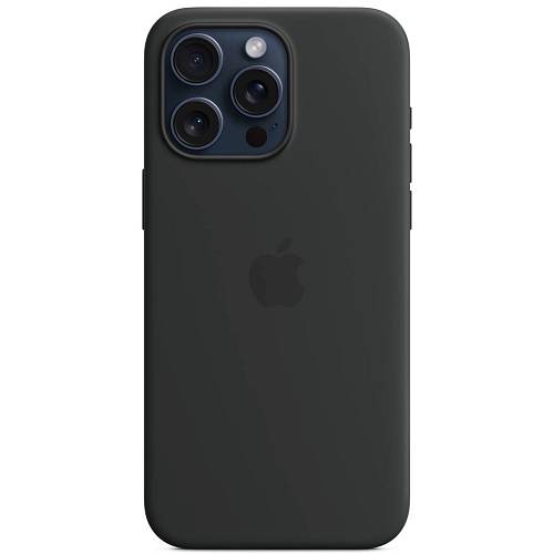 Чехол для смартфона Apple iPhone 15 Pro Max Silicone Case with MagSafe, Black