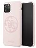 Фото — Чехол для смартфона Guess для iPhone 11 Pro Silicone collection 4G logo Hard Light pink