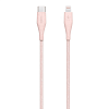 Фото — Кабель Belkin DURATEK USB-C - Lightning, 1.2м, розовый