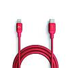 Фото — Кабель Adam Elements PeAk II C120B, Lightning/USB-C, 1,2м, красный