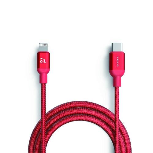 Кабель Adam Elements PeAk II C120B, Lightning/USB-C, 1,2м, красный