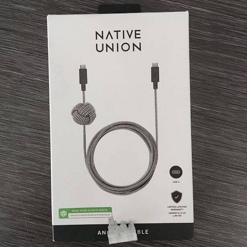 Кабель Native Union Anchor Cable (USB-C to USB-C) 3м, зебра (уценка)