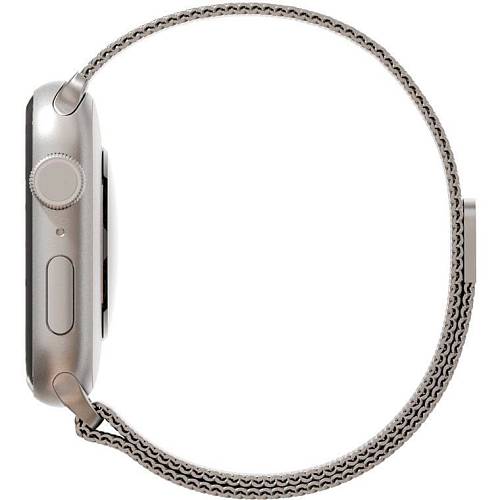 Ремешок для смарт-часов vlp для Apple Watch 42/44/45, нержавеющая сталь, сетчатый, cеребристый