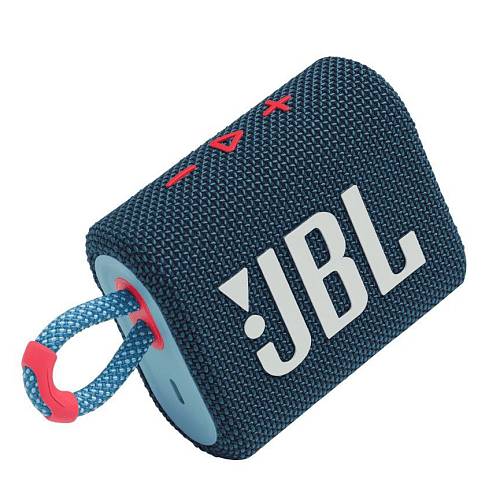 Портативная акустическая система JBL GO 3, синий/розовый